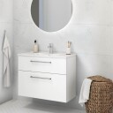Dansani Inzo Servantskap med 2 skuffer 100x44x64 cm uten grep Brun Eik