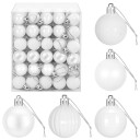vidaXL Juleballsett 150 stk. Hvit 3 cm Polystyren