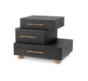 Evendale Nightstand Charcoal Oak