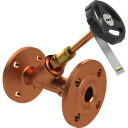 WESER Skråseteventil Blyfri rødgodsflens DN25