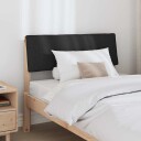  Polstret sengegavl Svart 90 cm Massiv furu