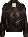 My Essential Wardrobe - Skinn jakke Jackiemw Leather Jacket - Brun