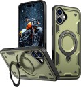 Hurtel Hybrid Armor Trendy-etui med MagSafe for iPhone 16 Plus Grønn