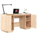 vidaXL Skrivebord 140x50x75 cm heltre furu