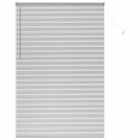  Vindu Persienne med gardiner Manual sølv Aluminium