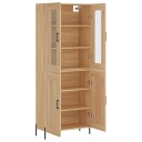 vidaXL Highboard sonoma eik 69,5x34x180 cm konstruert tre 8720845477707