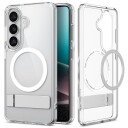 Spigen Ultra Hybrid S Mobildeksel med MagSafe for Samsung Galaxy S26 - Klar Hvit