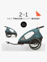 Hauck Dryk Duo Sykkelvogn, Ocean Green