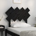 vidaXL Sengegavl svart 92x3x81 cm heltre furu