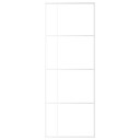 vidaXL Skyvedør ESG-glass og aluminium 76x205 cm hvit