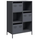  Highboard antrasitt 68x39x103,5 cm stål 8721102931659