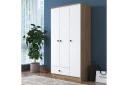Jain Garderobe 90x170 cm Brun/Hvit - Hanah Home
