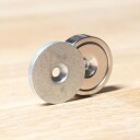 Supermagneter Stålskive Ø 32 X 3 mm   Forsenket Skive i Metall