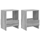 vidaXL Magasinreol 2 pcs Grå Sonoma 35 x 30 x 45 cm