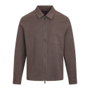 Argus Overshirt Brown S Flannel Zip Overshirt