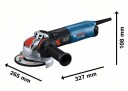 Bosch GWX 17 125 S Vinkelsliper X LOCK 125mm 1700W