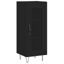 vidaXL Skjenk svart 34,5x34x90 cm konstruert tre