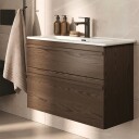 Svedbergs Poem List Servantskap Slim D35 med 2 Skuffer Brun ask / 80cm SV-3358352