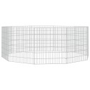 Vidaxl Kaninbur Med 10 Paneler 54X60 cm Galvanisert Jern