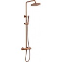 Zen Sanitary dusjsett, kobber copper Ø25 cm (rainshower), 1500 mm (hose)