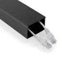 Nedis Kabel Ledelse Kanal 1 Stk. Maksimal Kabeltykkelse: 40 Mm Aluminium Sort