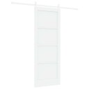 vidaXL skyvedør med hardware-sett hvit 78x202 cm solid tre furu