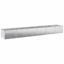 vidaXL Hevet Hagebed Sølv 480 x 80 x 55 cm galvanisert