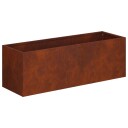 vidaXL Hageblomsterpotte Rusten 40 x 20 x 20 cm Cortenstål