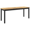 vidaXL Hagebenk 108,5 x 35 x 45 cm Solid akasietre Hvit og svart