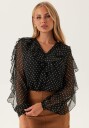 Vila Viharley L/S Top Black 38