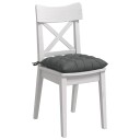  Seteputer 2 pcs Mørkegrå 40 x 40 x 6 cm stoff