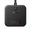Baseus PowerCombo 30W Vegglader med 3 USB-A og 2 USB-C 1,5m