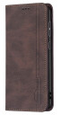 INCOVER Samsung Galaxy A73 (5G) BINFEN Flip Deksel i Mykt Skinn med Lommebok - Integrert Magnet - Brun