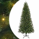  Kunstig juletre med 300 LED med stativ grønn 210 cm PE og PVC