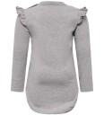 Hummel Body L/æ hmlDana Grå 1 år 80 Langermet Body Rosa