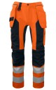 ProJob 6513 Håndverksbukse En Iso 20471 Kl 2/1 Orange/Black D116
