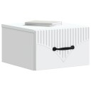  Vegghengt Nattbord Hvit 34,5 x 33 x 20 cm Konstruert tre