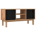  TV benk OTTA 113,5 x 43 x 57 cm Svart Heltre furu