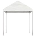 vidaXL Paviljong med tak hvit 17,84x2,28x2,69 m polyetylen