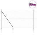  Gjerde med innlegg. Grå 1.6 x 50 m PVC belagt stål