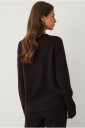 Ellos STUDIO   Genser Soft Plain Knitted Sweater LS   Brun