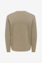 ONLY & SONS   Genser Onsting Rlx Crew Neck Knit   Natur