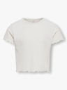 Kids Only Nella Short Sleeve O-Neck Top Juniors Hvit 134/140