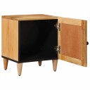  Nattbordskap 2 pcs Naturlig 40 x 33 x 46 cm Massiv mango tre