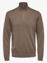 Selected Homme Selected Homme Berg Half Zip Cardigan Brun M
