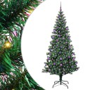  Kunstig Forhåndsopplyst Juletre grønn 210 cm PVC og metall