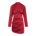 Isabel Dress Burgundy XL Satin party dress