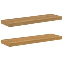  Vegghylle 2 pcs Brun 90 x 23,5 x 4 cm Konstruert tre