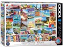 Eurographics Puslespill 1000 Brikker Globe Trotter