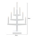 Star Trading  Trapp adventslysestake 54 cm hvit